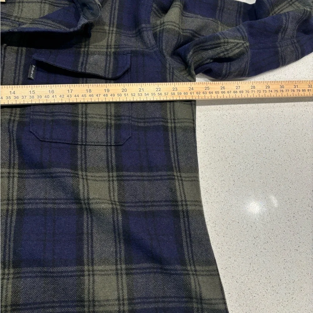 Woolrich Blue and Green Plaid Shirt, Men’s size L